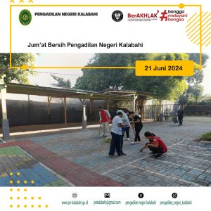 JUMAT BERSIH PENGADILAN NEGERI KALABAHI