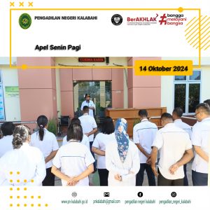 APEL PAGI PENGADILAN NEGERI KALABAHI