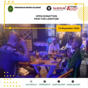 OPEN DONATION PRAY FOR LEWOTOBI