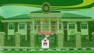 PENGUMUMAN