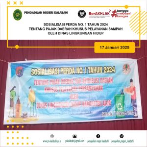 SOSIALISASI PERDA NO. 1 TAHUN 2024