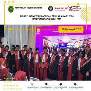 SIDANG ISTIMEWAH LAPORAN TAHUNAN MA RI 2024 DI JAKARTA