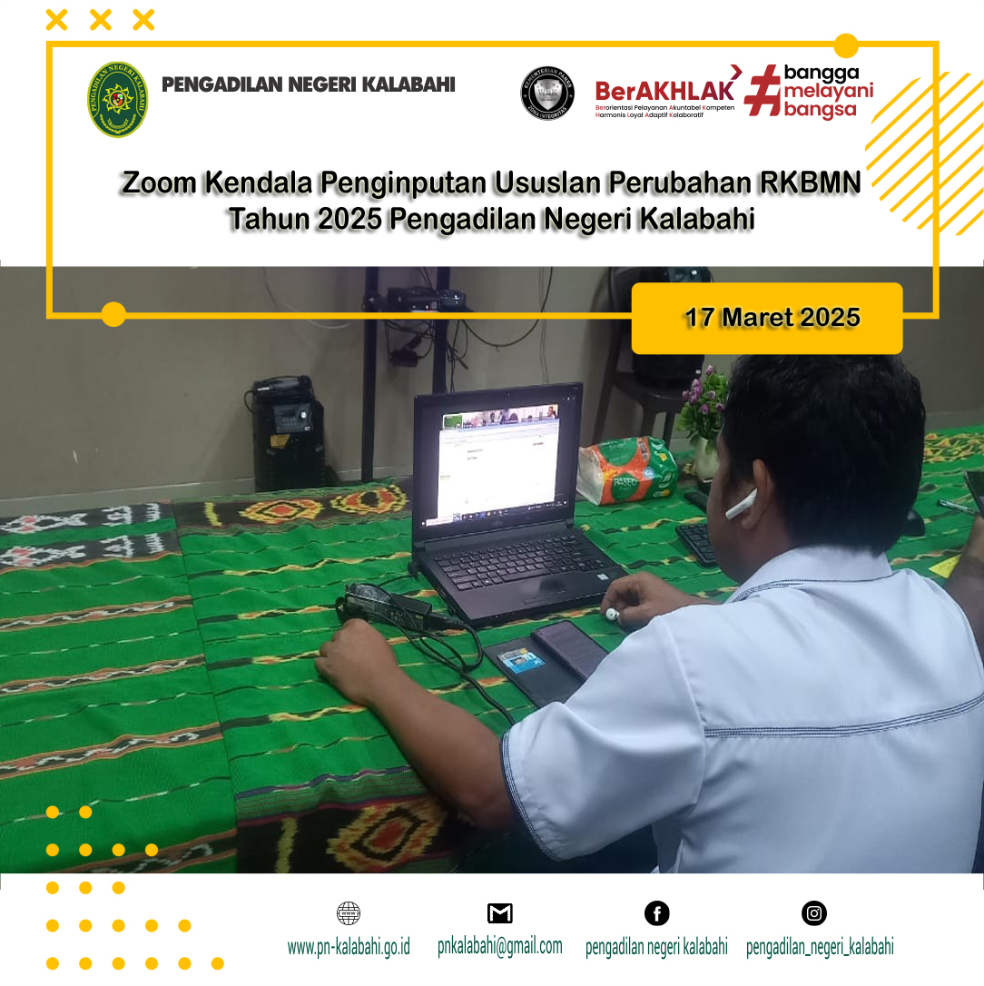 ZOOM KENDALA PENGINPUTAN USULAN PERUBAHAN RKBMN TAHUN 2025.
