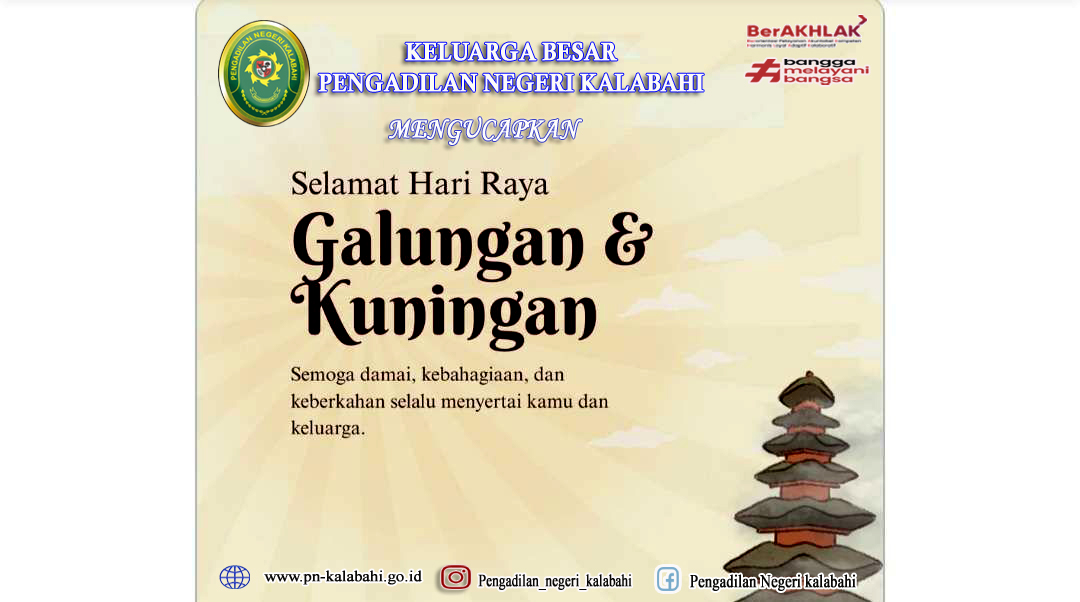 Selamat Hari Galungan dan Kuningan.