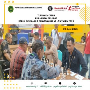 TURNAMEN CATUR PIALA KAPOLRES ALOR