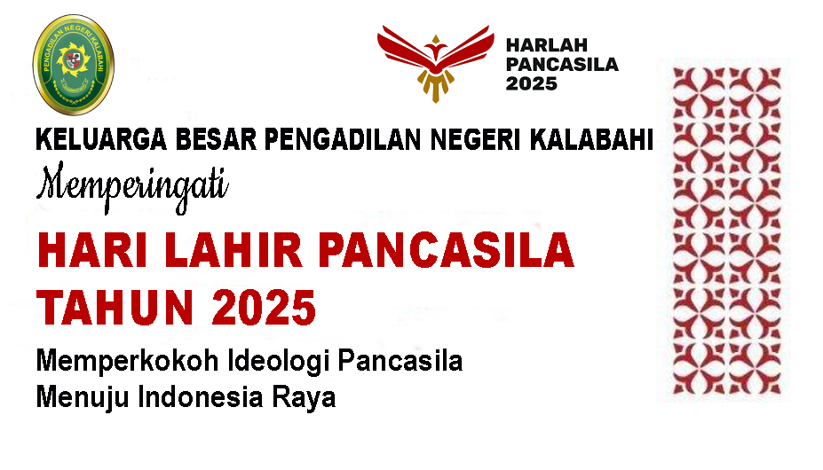 Hari Lahir Pancasila – 1 Juni 2025 Keluarga Besar Pengadilan Negeri Kalabahi Memperingati Hari Lahir Pancasila  “Memperkokoh ideologi Pancasila, menuju Indonesia raya”