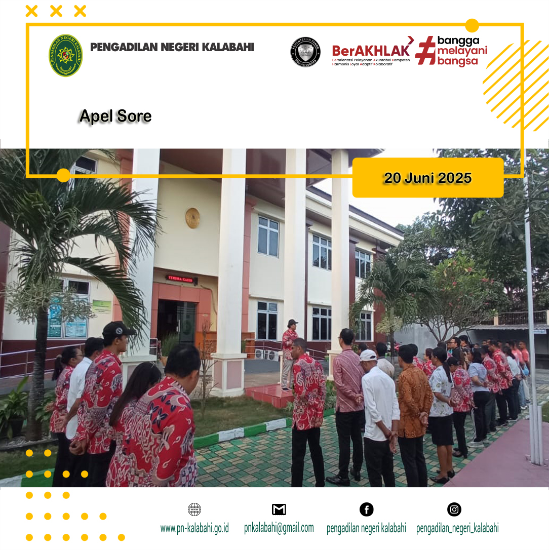 APEL JUMAT SORE PENGADILAN NEGERI KALABAHI