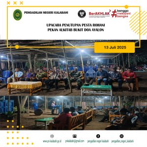 UPACARA PENUTUPAN PESTA ROHANI PEKAN ALKITAB BUKIT DOA AYALON