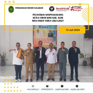 PELANTIKAN KETUA UMUM KONI KAB. ALOR