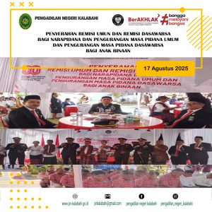 PENYERAHAN REMISI UMUM DAN REMISI DASAWARSA BAGI NARAPIDANA