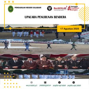 UPACARA PENURUNAN BENDERA