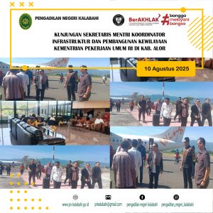 SAMBUT SEKRETARIS MENTRI KOORDINATOR INFRASTRUKTUR DAN PEMBANGUNAN WILAYAH