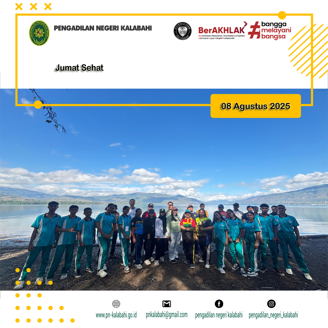 JUMAT SEHAT PENGADILAN NEGERI KALABAHI