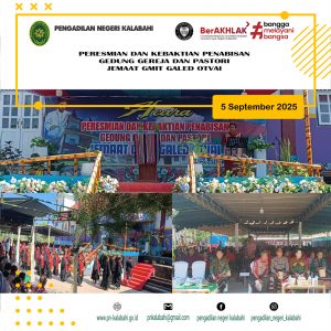 PERESMIAN GEREJA DAN PASTORI JEMAAT GALED OTVAI