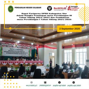 RAPAT PARIPURNA DPRD KABUPATEN ALOR