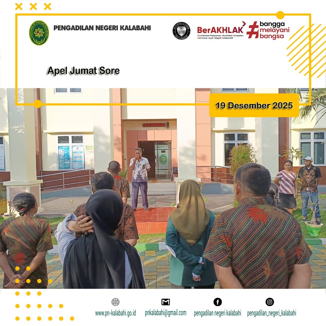 Apel Jumat Sore Pengadilan Negeri Kalabahi
