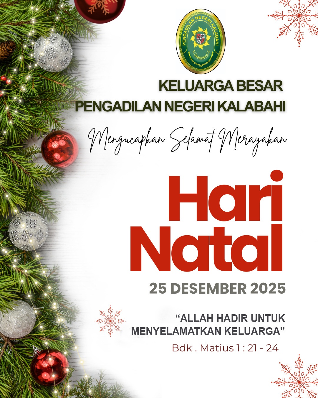 Selamat Hari Raya Natal