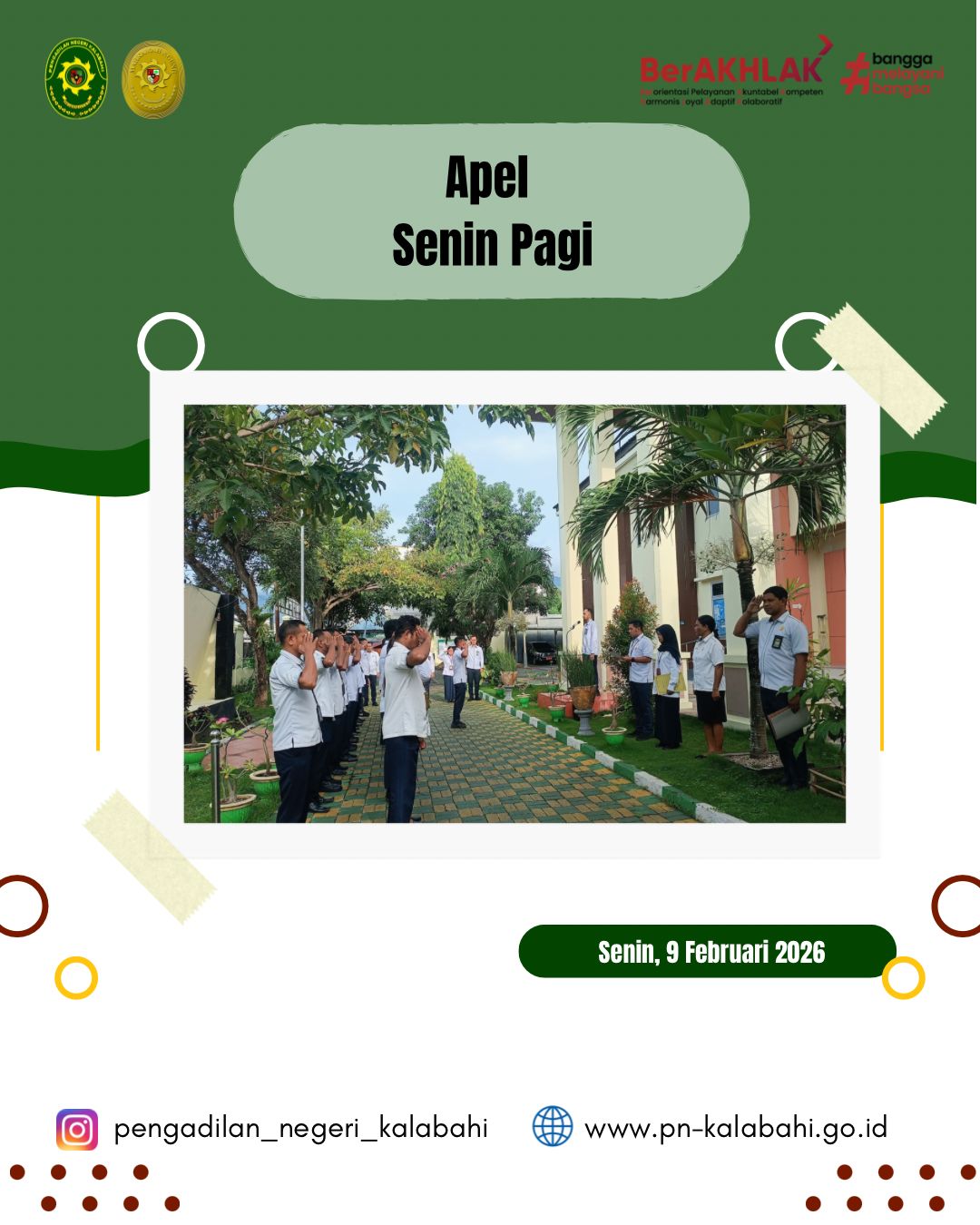 Apel Pagi Pegawai PN KALABAHI