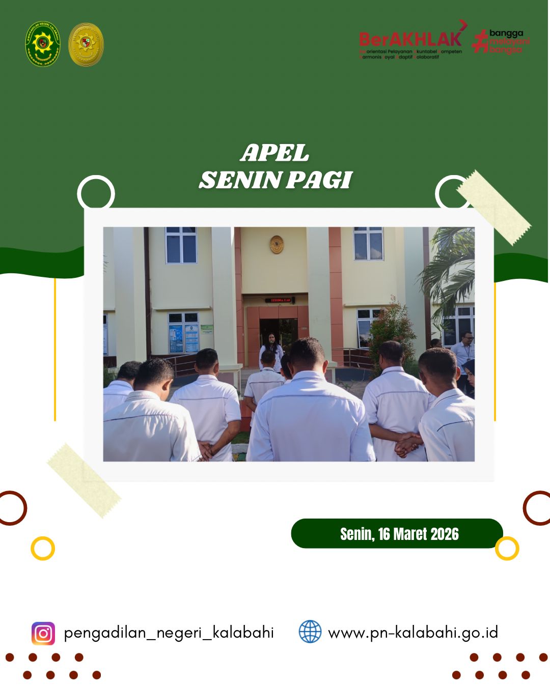Apel Senin Pagi Pengadilan Negeri Kalabahi