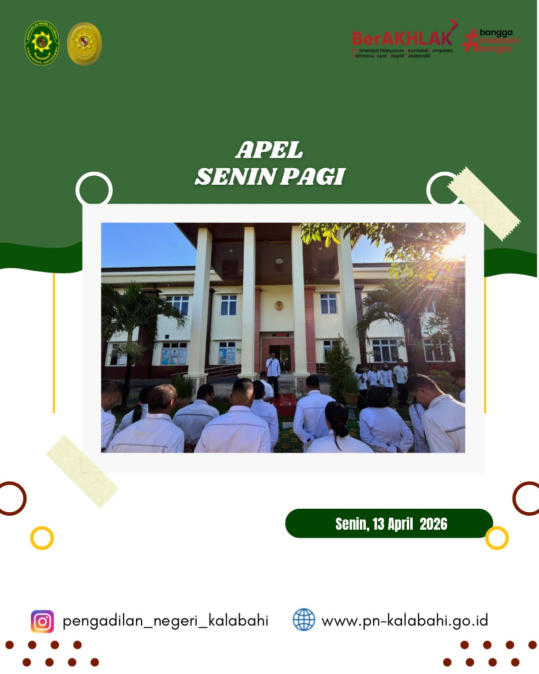 Apel Pagi Pegawai Pengadilan Negeri Kalabahi