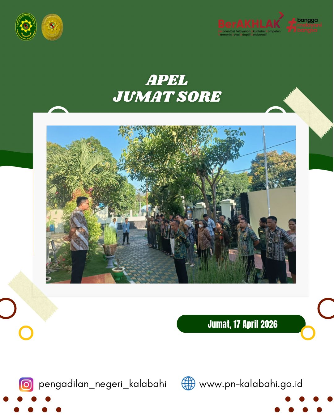 Apel Sore Pengadilan Negeri Kalabahi Jumat, 17 April 2026