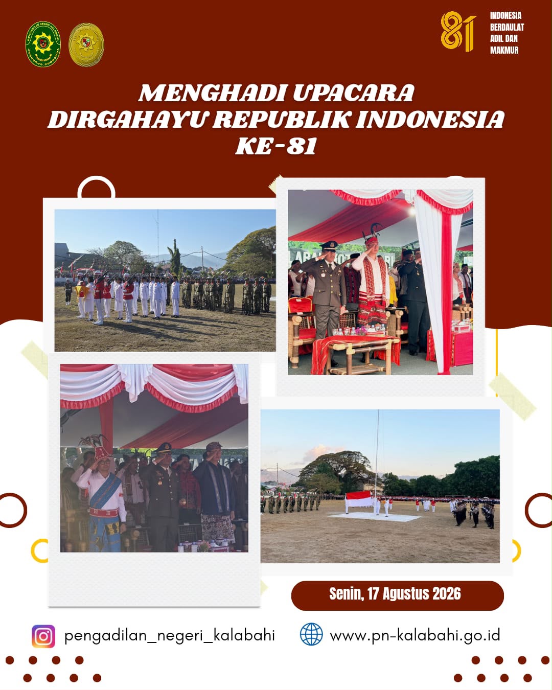 Dirgahayu Republik Indonesia ke-81